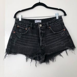 Zara Black Denim Shorts.